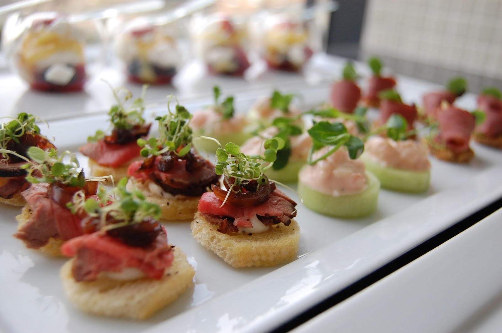 Assorted Canapes - Going to the Chapel